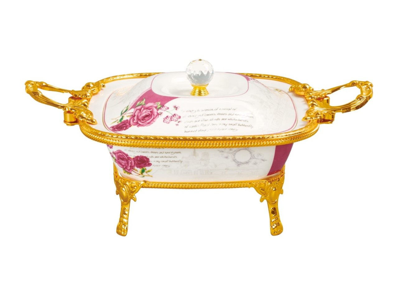 Wadah Saji Persegi Klasik motif Eternity MC35